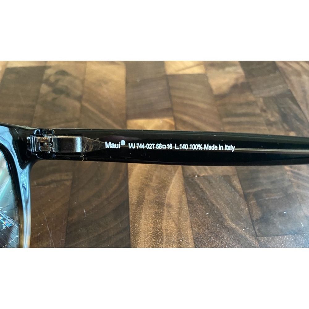 Maui Jim Starfish MJ 744-02T Cat Eye Black Sunglasses Lens Broken for Repair - Picture 7 of 9